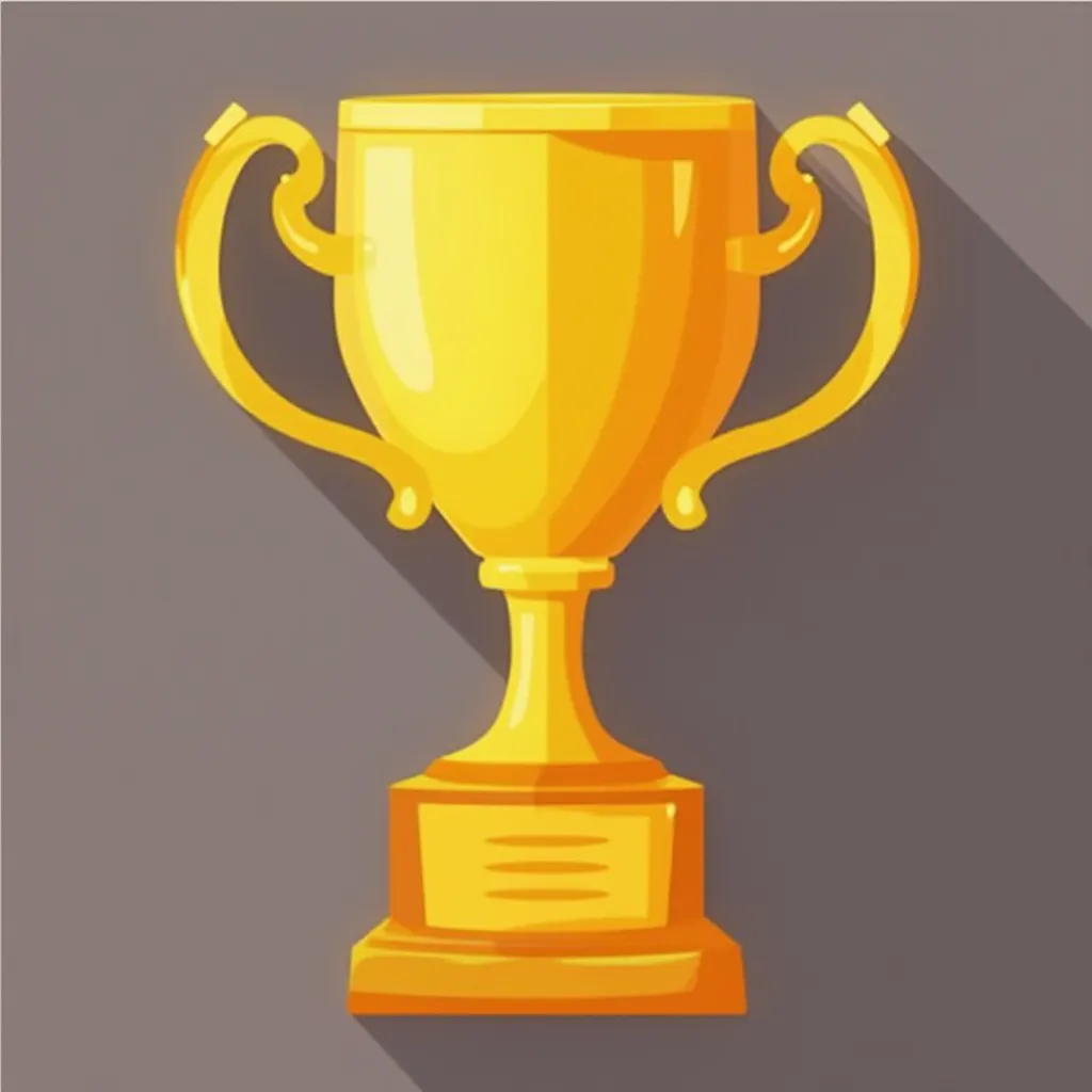 Icono de premio dorado